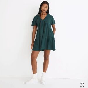 Lightspun Popover Tiered Mini Dress